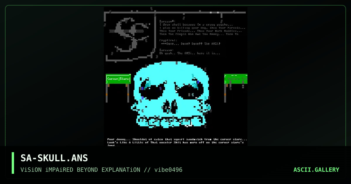 Skull, by sarcasm, 1996