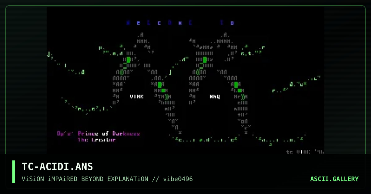Acidic Rain, by the creator, 1996