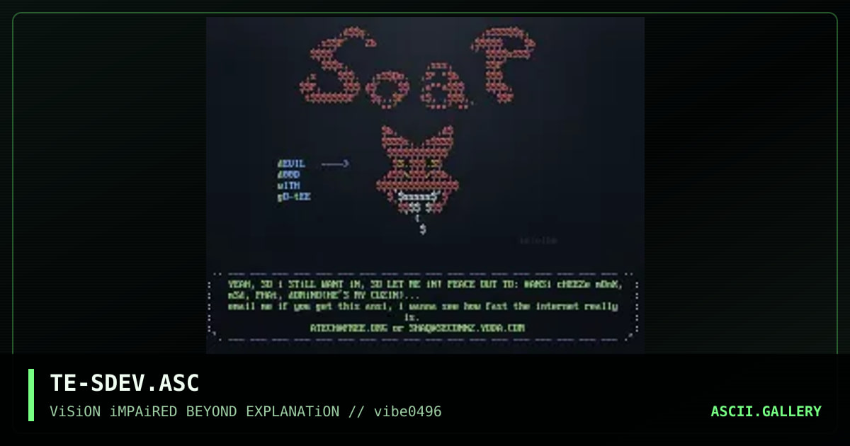 Soap, by tech, 1996