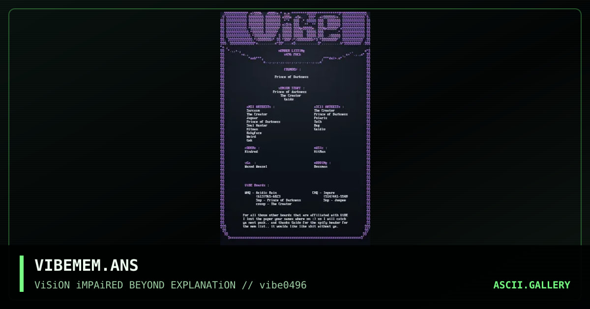 Members Listings, by guido, 1996