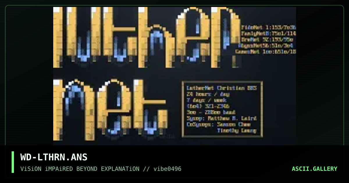 Net ANSi, by weird, 1996