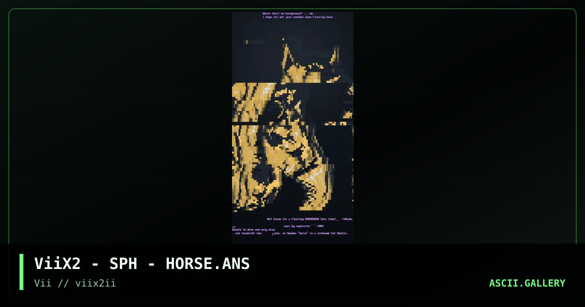 horse, by sephiroth, 2005
