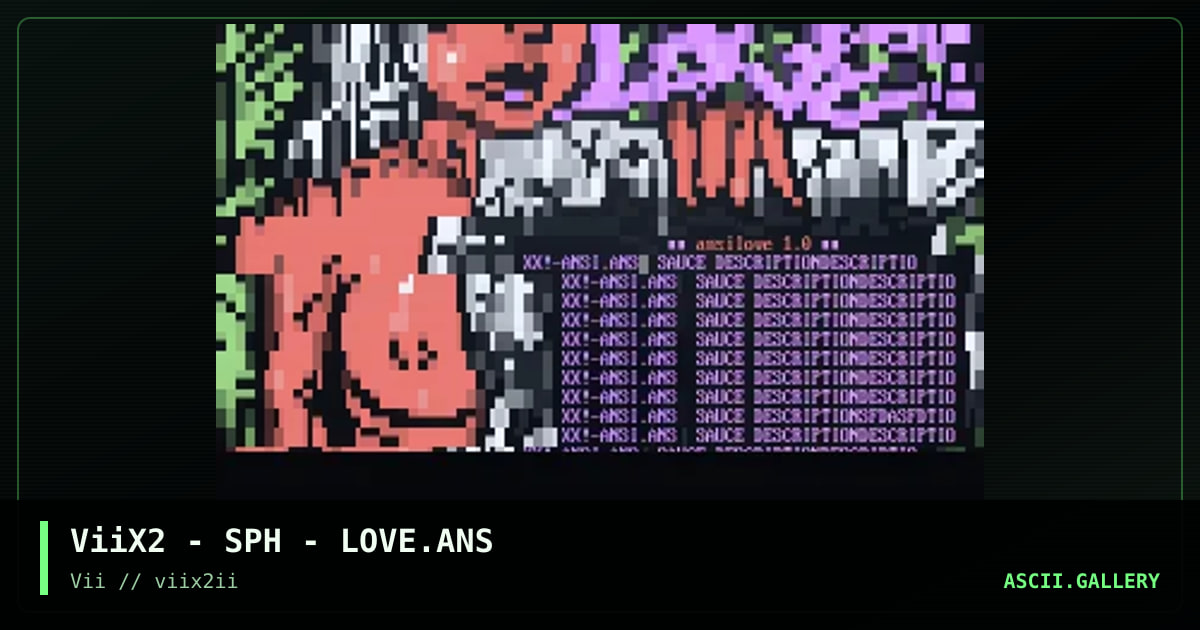 ansilove menu, by sephiroth, 2005