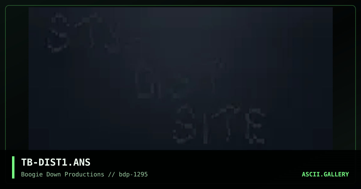 Styxx Distro, by the bountyhunter, 1995