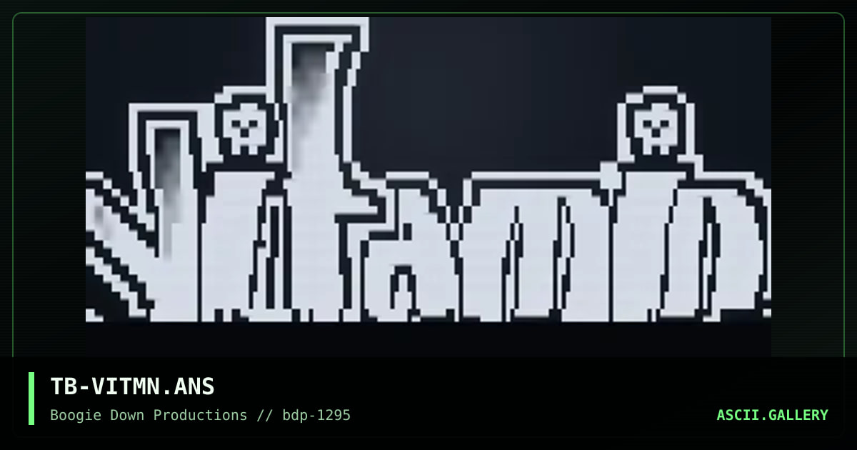 VitaMin, by the bountyhunter, 1995