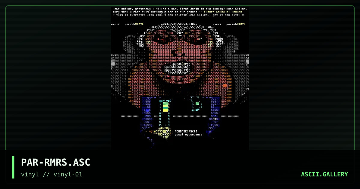 remorse ascii, by pariah, 1997