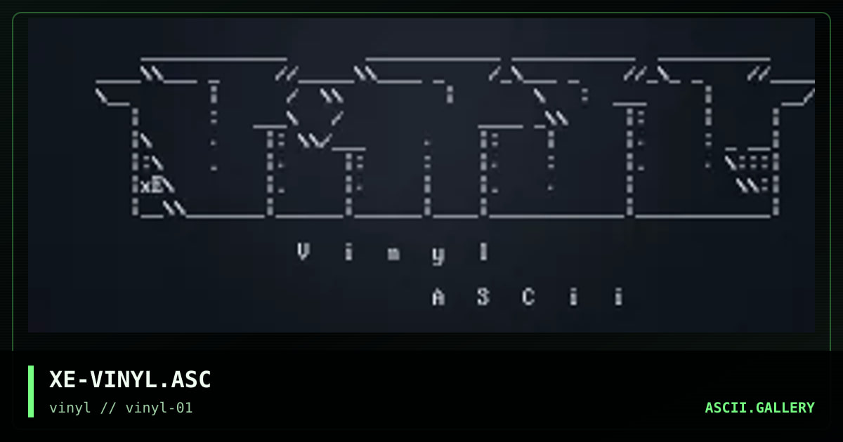 XE-VINYL.ASC, by xenocide, 1997