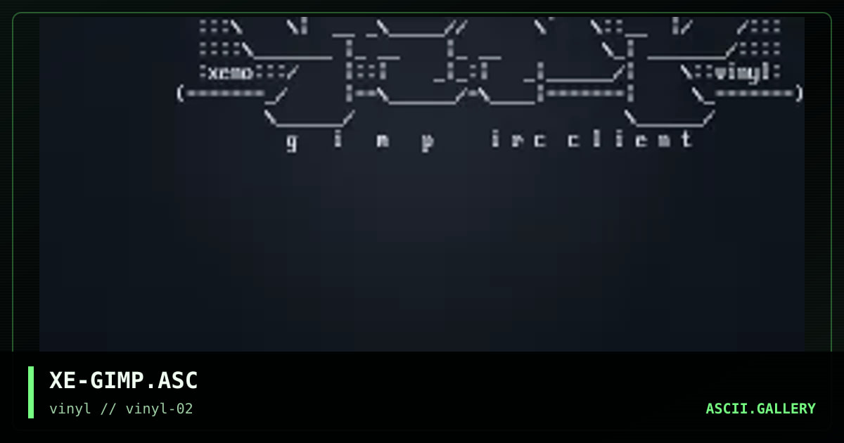 XE-GIMP.ASC, by xenocide, 1997