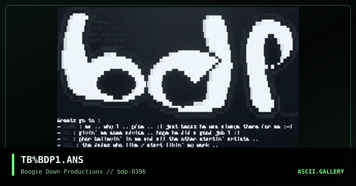 Bdp logo, by the bountyhunter, 1996