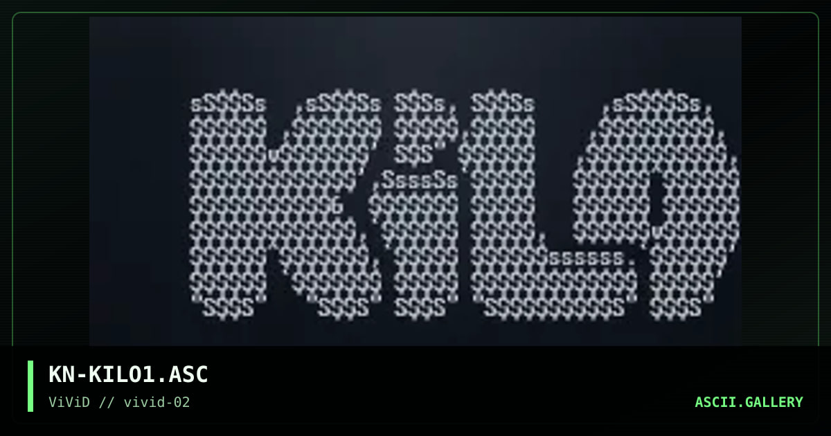 KN-KILO1.ASC, by king nothing, 1997