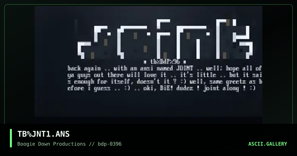 Joint, by the bountyhunter, 1996