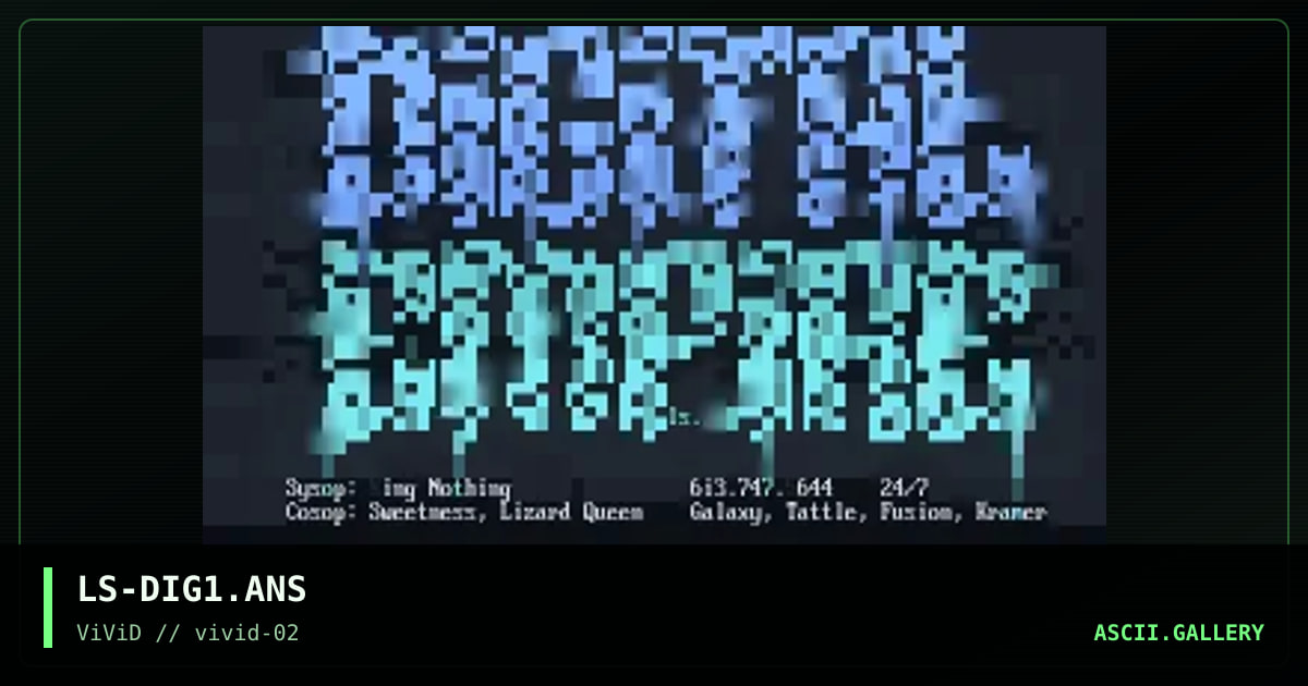 LS-DIG1.ANS, by lord sith, 1997
