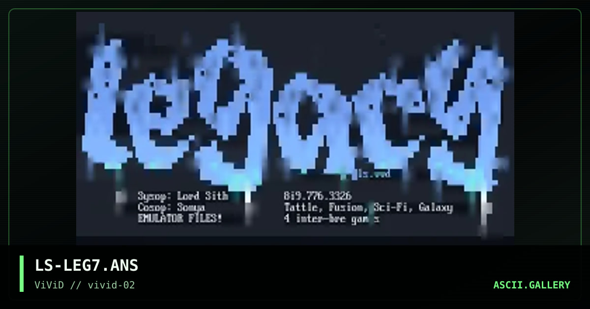 LS-LEG7.ANS, by lord sith, 1997