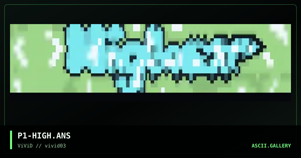 Higher Groundz Ansi, by paranormal intensity, 1998