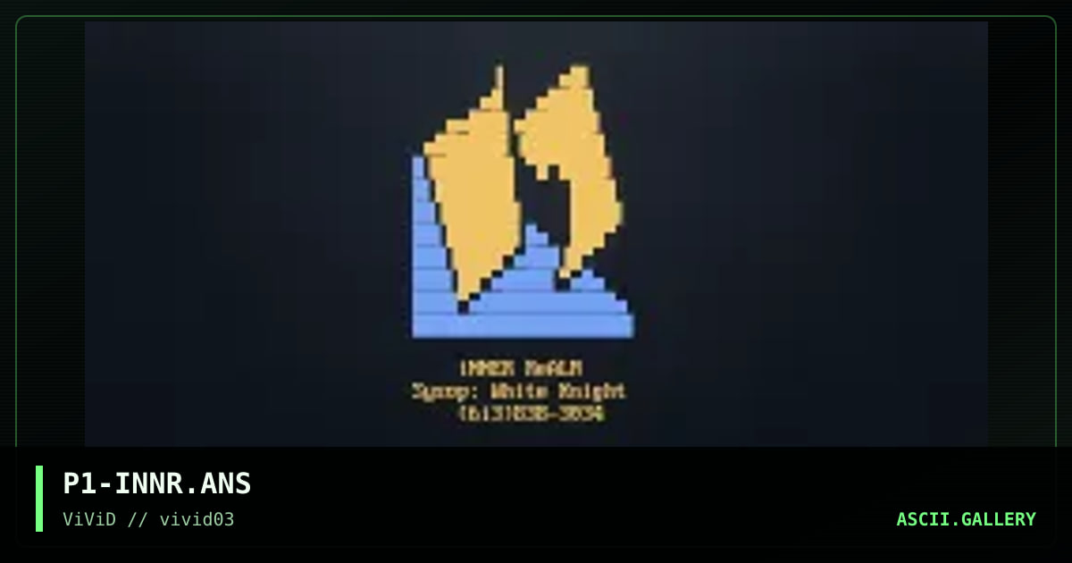 Inner Realm Ansi, by paranormal intensity, 1998