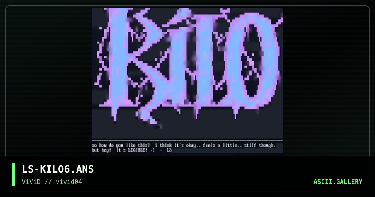 LS-KILO6.ANS, by lord sith, 1998
