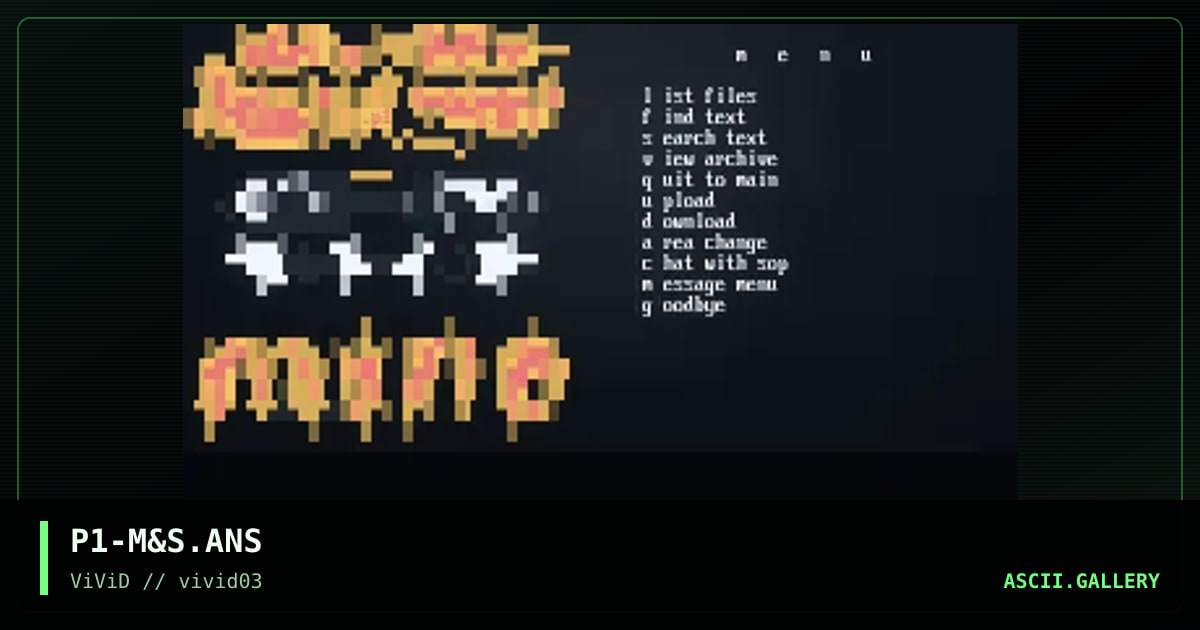 Mind And Sould Ansi, by paranormal intensity, 1998