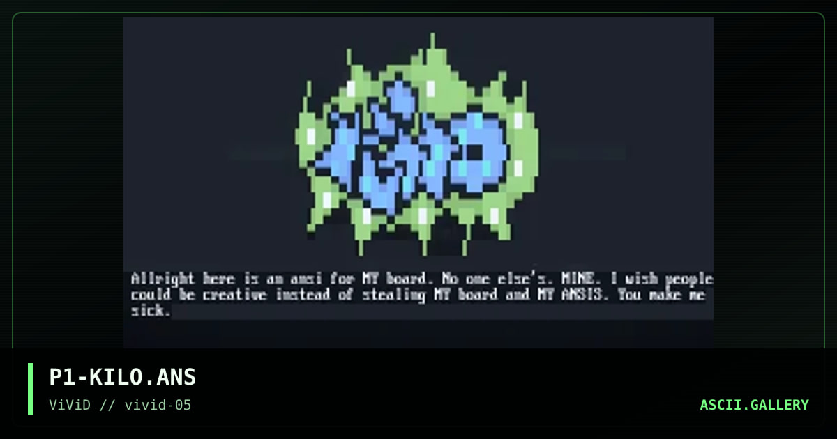 P1-KILO.ANS, by paranormal intensity, 1998