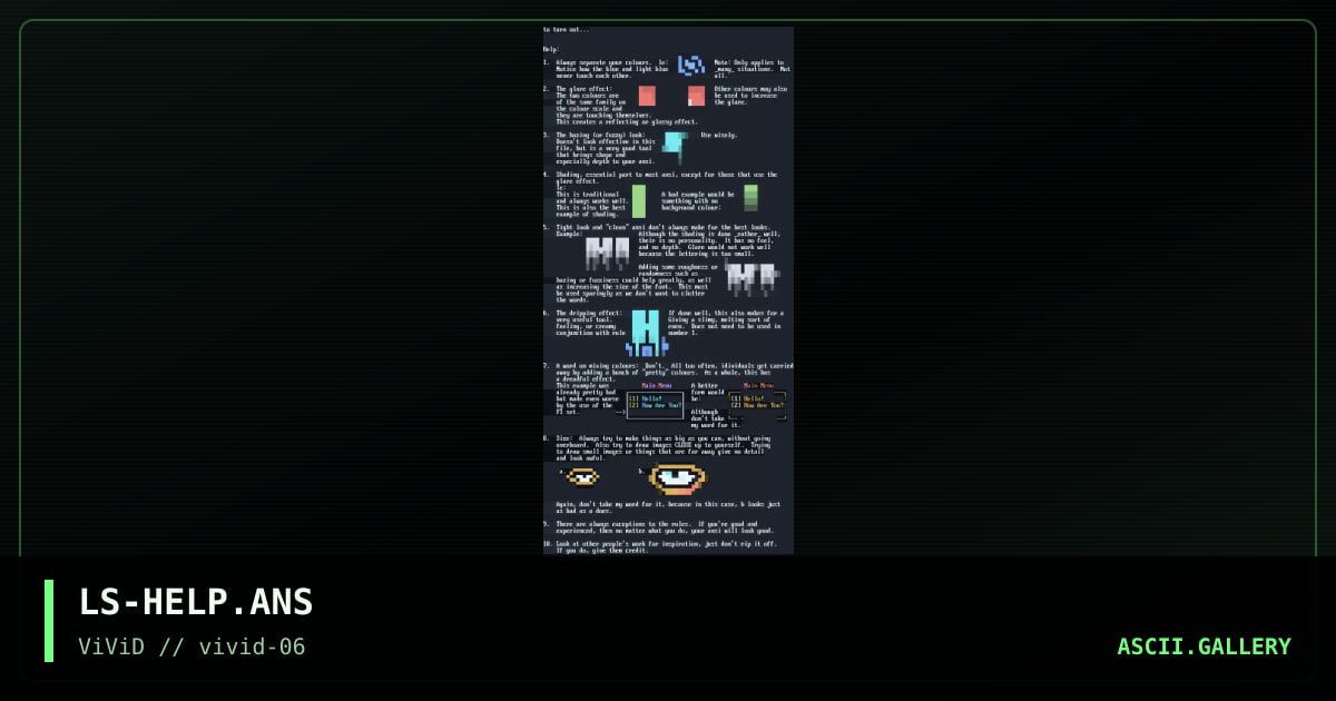 LS-HELP.ANS, by lord sith, 1998