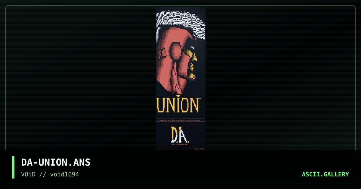 UNiON PROMO...., by dr awkward, 1994