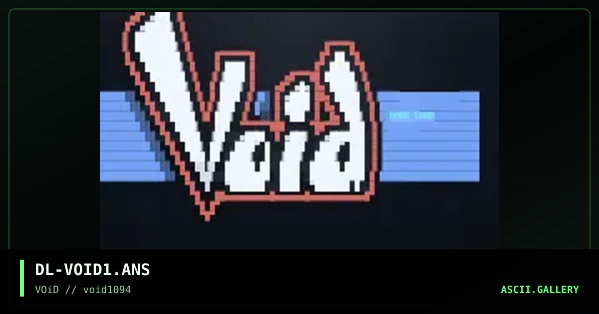 VOiD LoGo, by dark lord, 1994
