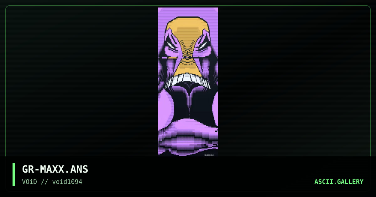 Maxx ansi Promo, by grimace, 1994