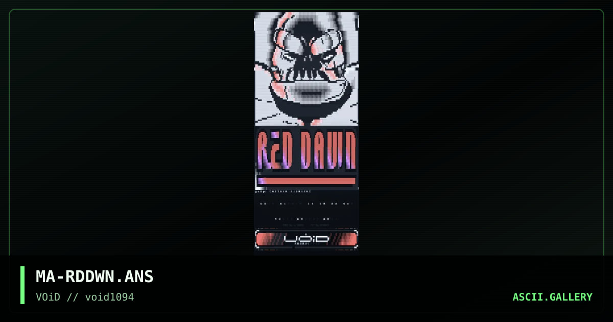 RED DAWN, by weazel, grimace, 1994