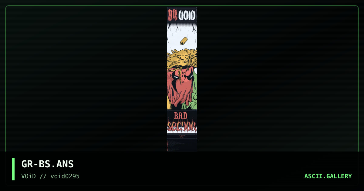 Bad Sector, by grimace, 1995