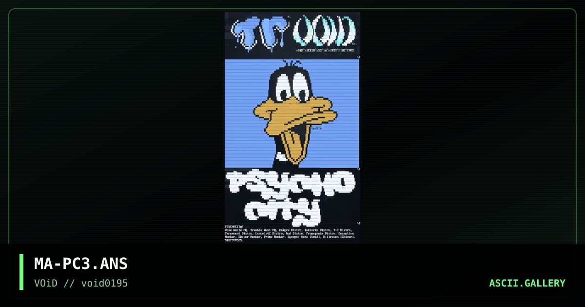 Psycho City, by turtle, veks, 1995