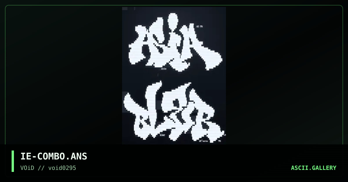 Combination Fonts, by i before e, 1995
