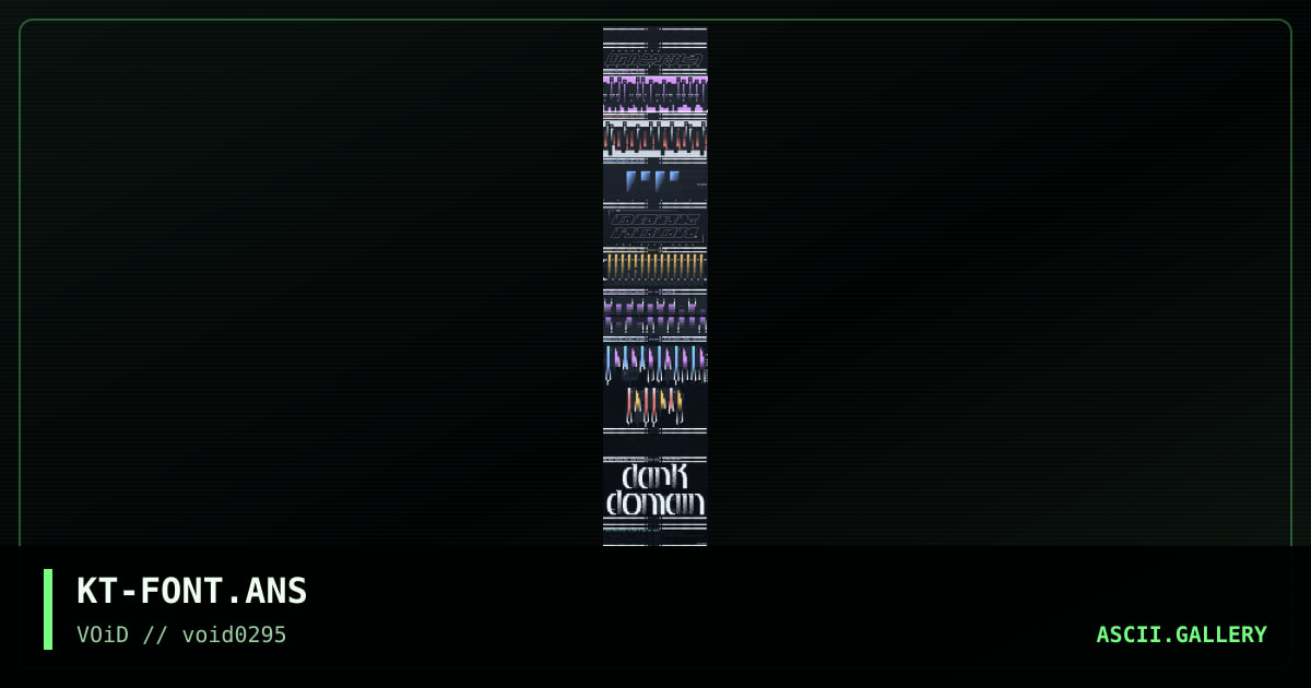 Combination Font, by knight time, 1995