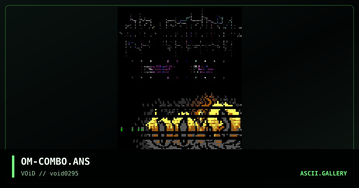Combination Fonts, by omega red, 1995