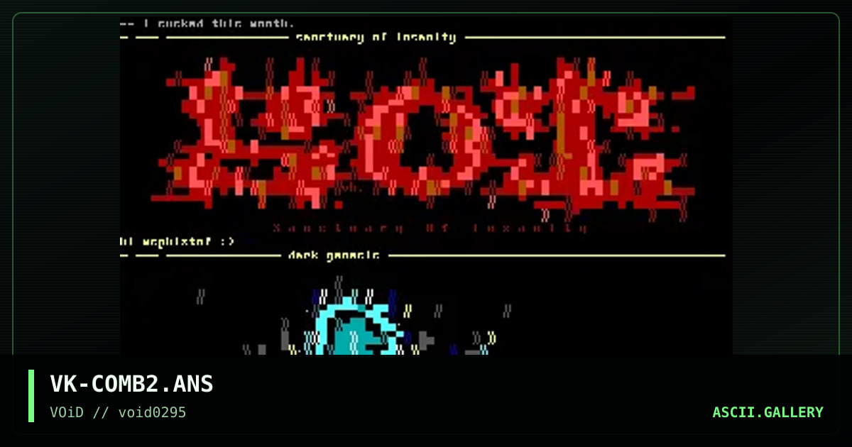 Combination Font, by veks, 1995