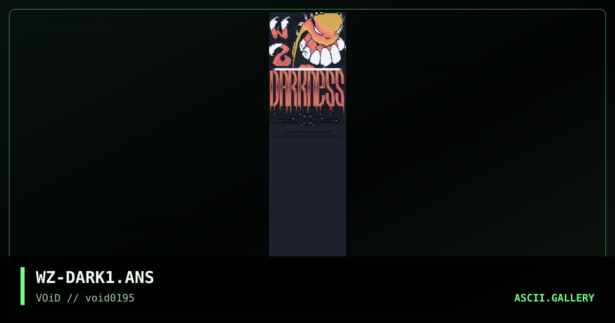 Darkness, by weazel, 1995