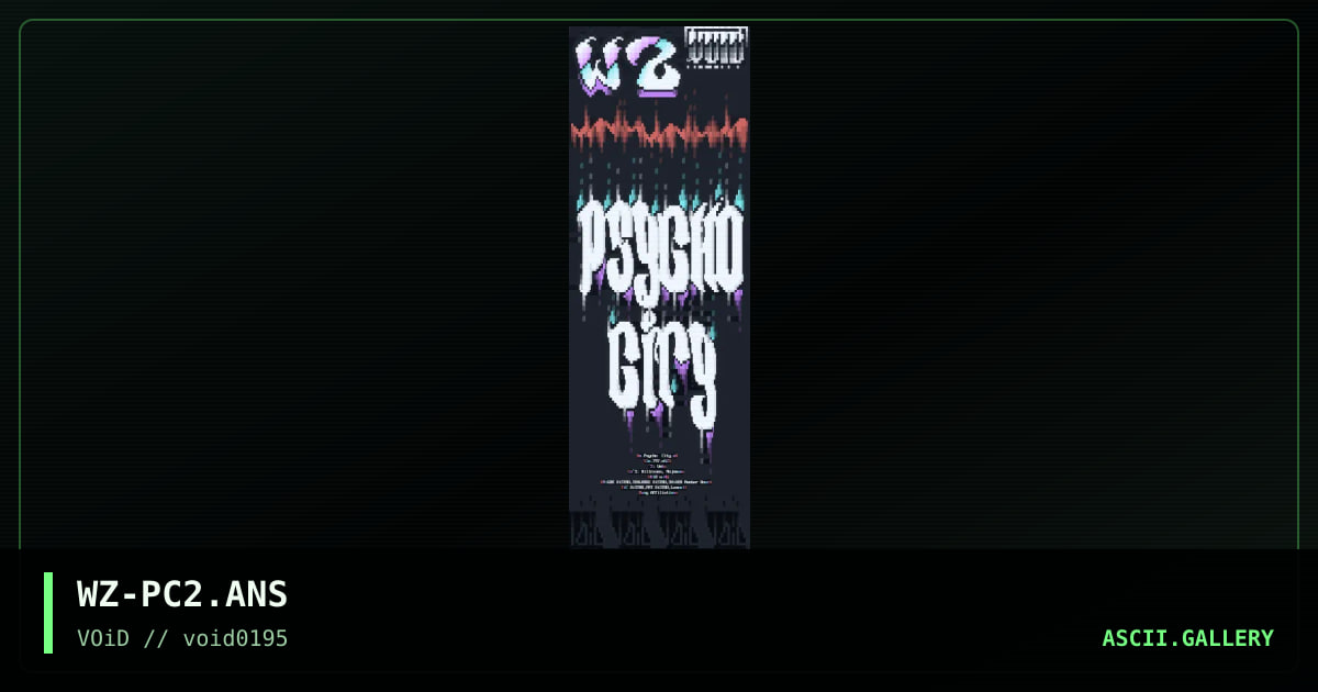 Psycho City, by weazel, 1995