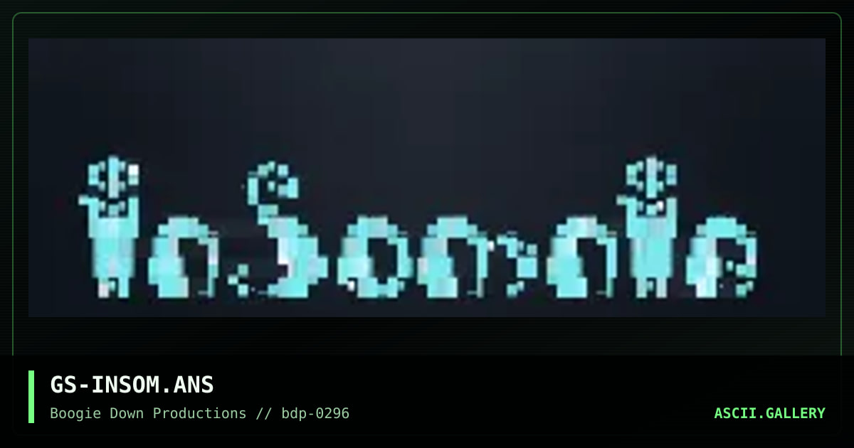 Insomnia, by genius, 1996