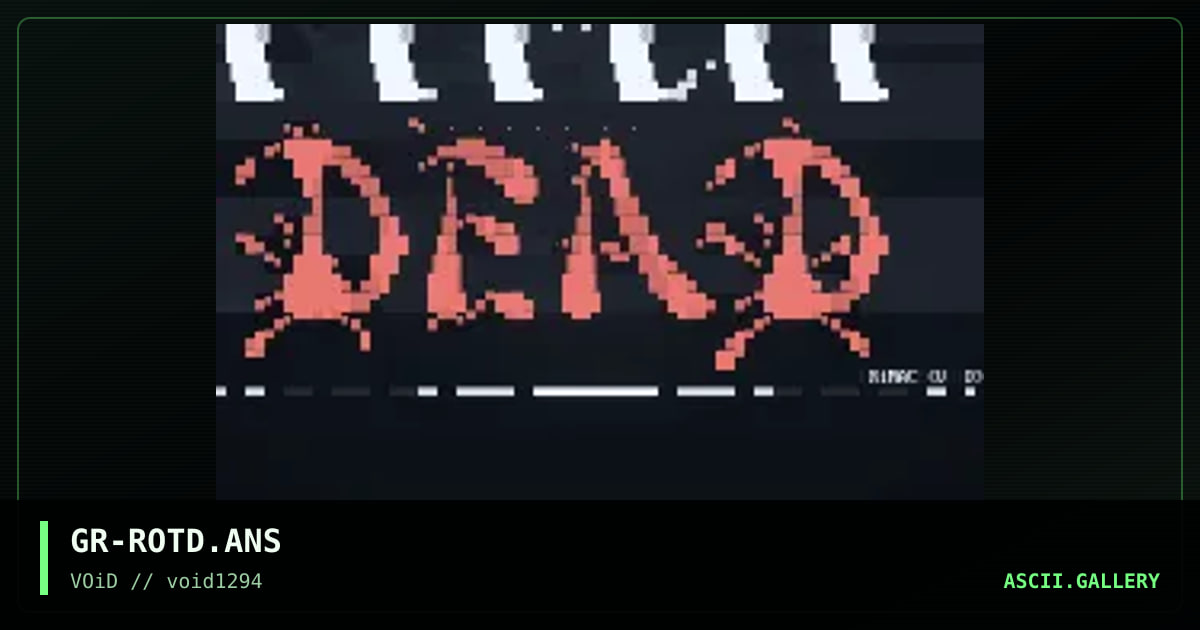 Realm Of The Dead, by grimace, 1994