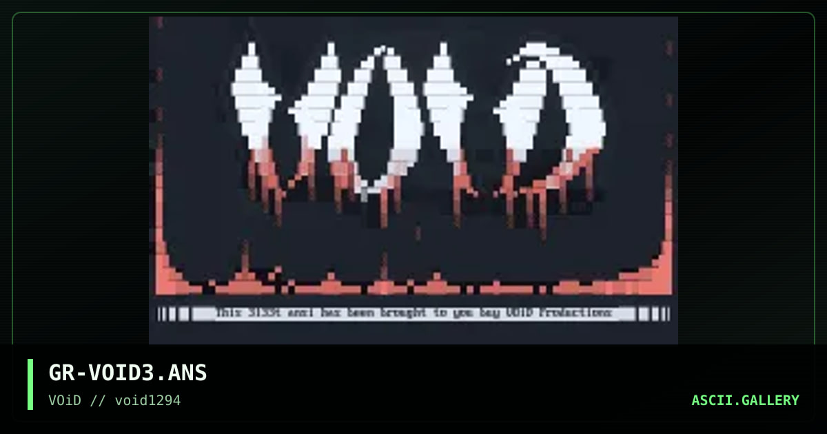 Void Logo, by grimace, 1994