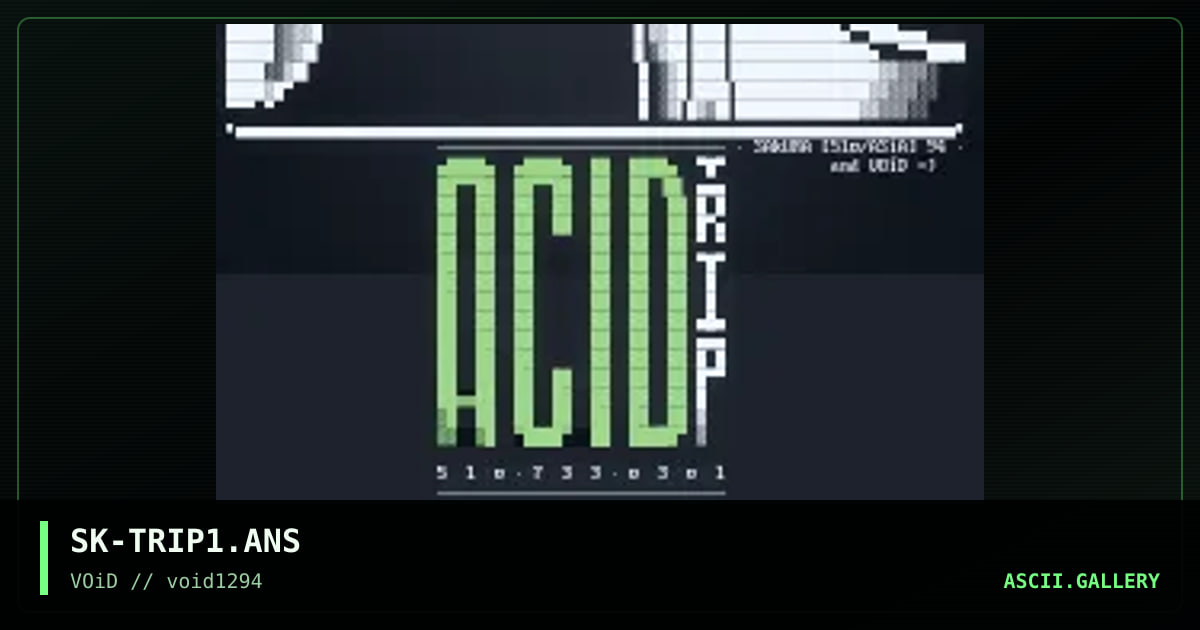 Acid Trip, by sakura, 1994
