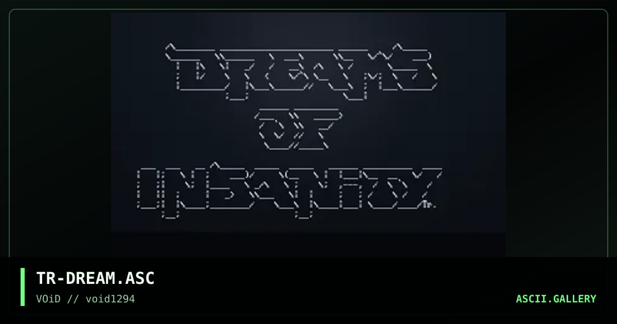 Dreams of Insanity, by turtle, 1994