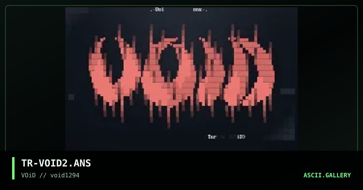 Void Logo, by turtle, 1994
