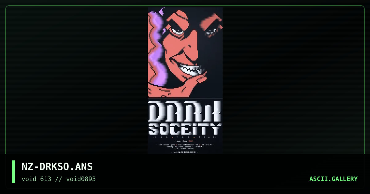 NZ-DRKSO.ANS, by nailz, 1993