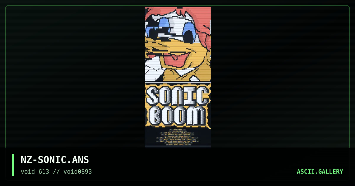 NZ-SONIC.ANS, by nailz, 1993