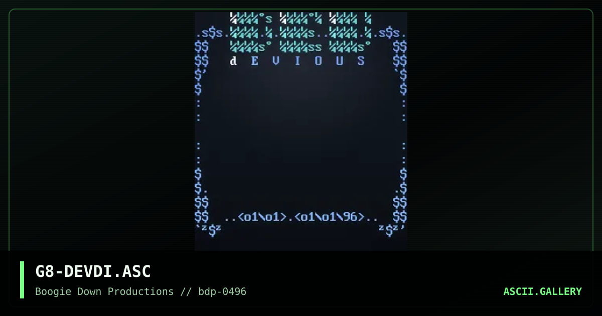 devious file_id.diz, by gatekeeper, 1996