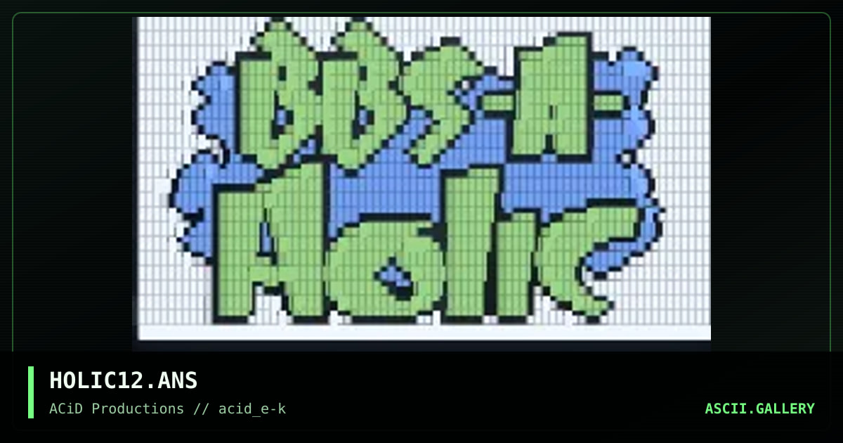 HOLIC12.ANS, by jed, 1990