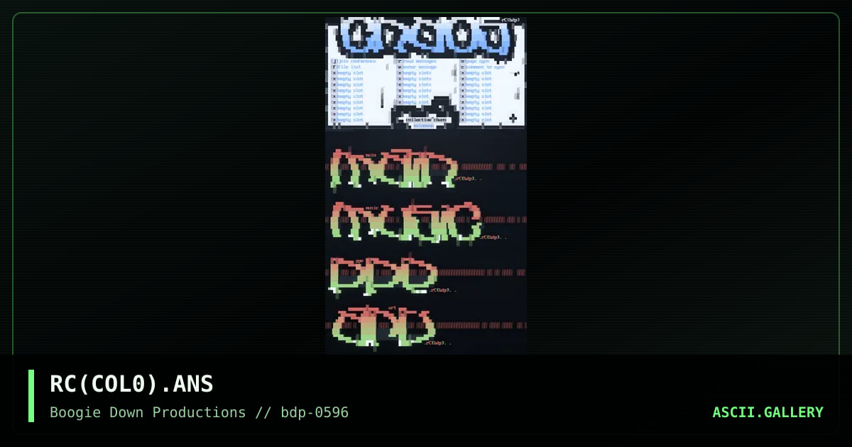 collective(chaos(menuset)), by rotting christ, 1996