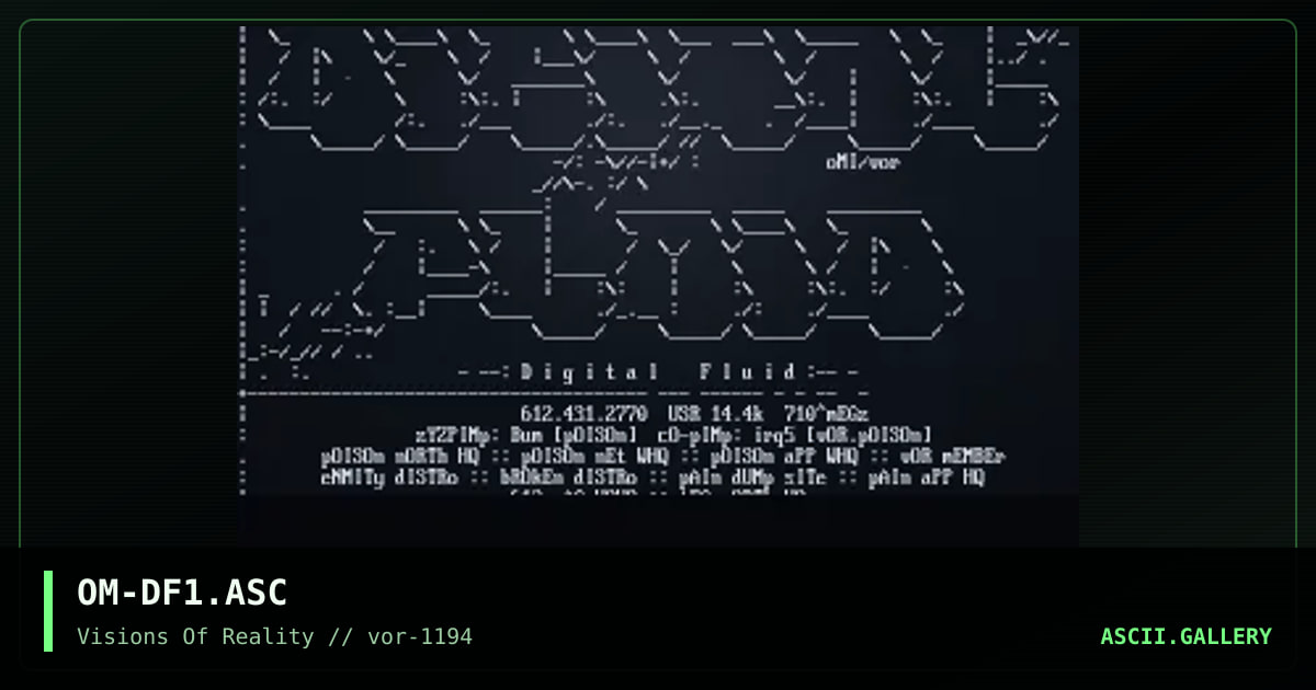 Digital Fluid aZZcI #1, by omicron, 1994