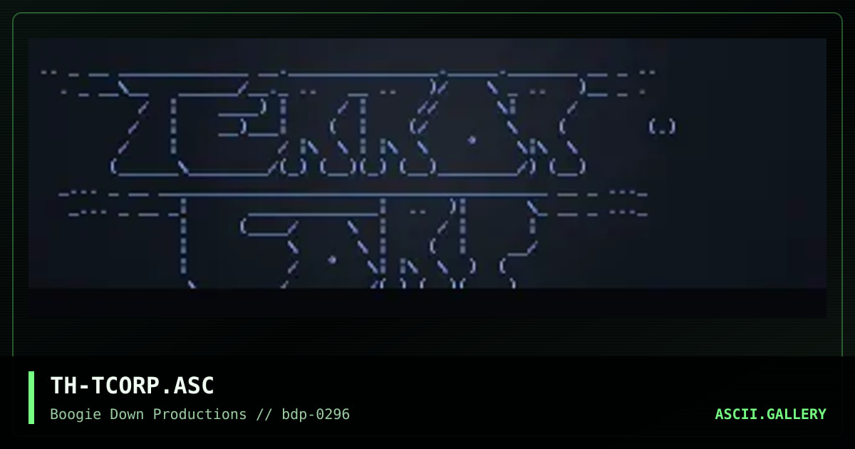 TerrorCorp., by tha hitcher, 1996