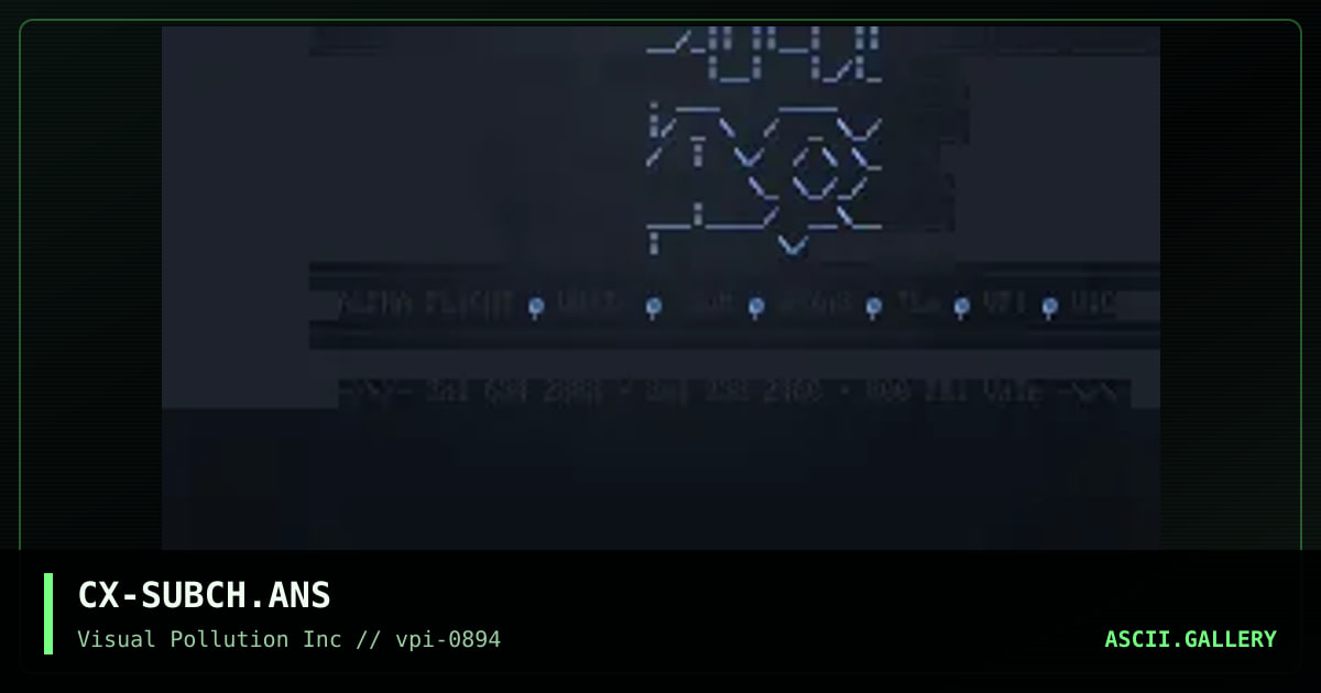 CX-SUBCH.ANS, by charlie x, 1994