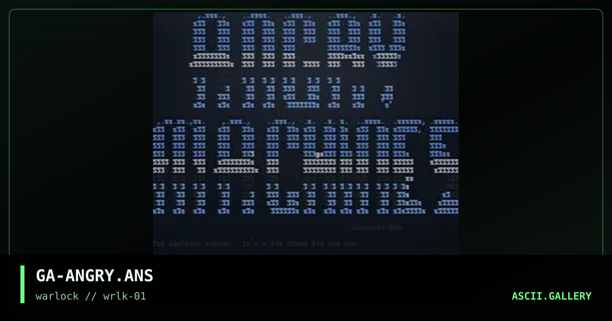 GA-ANGRY.ANS, by gossamer axe, 1997